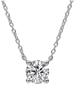 Round Diamond Necklace 1.00 Carat Brilliant Cut Solitaire Lab Grown Diamond